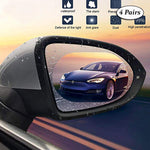 Anti-Water Mist Film for Car Side Mirrors (Pack of 4)