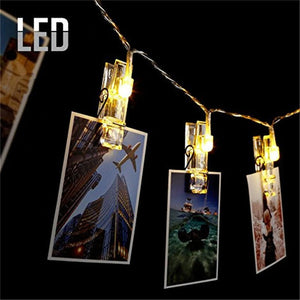3.5M 20 LED Big Photo Clips LED Battery Powered Decoration Lights For Home