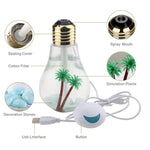 400ML LED Light Bulb Essential Oil Humidifier & fragrance Diffuser