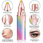 2 In 1 Eyebrow Trimmer For Women High Quality Hair Remover With Built-In Light